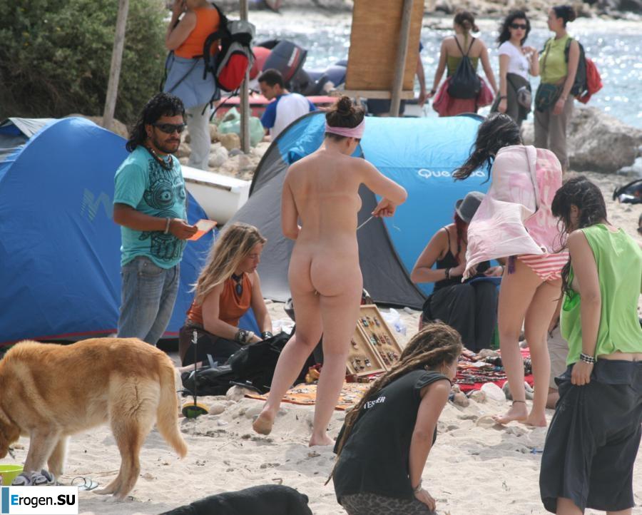 And again, hippies. Now on the beach. Part 2. Photo 15