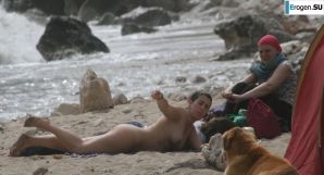 И снова хиппи. Теперь на пляжу. Часть 3. Эскиз 28