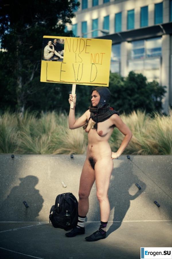 Обнажения в знак протеста. Фото 23