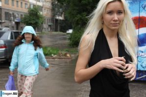 Nastya from Samara walks around the city and shows herself. Part 2. Thumb 35