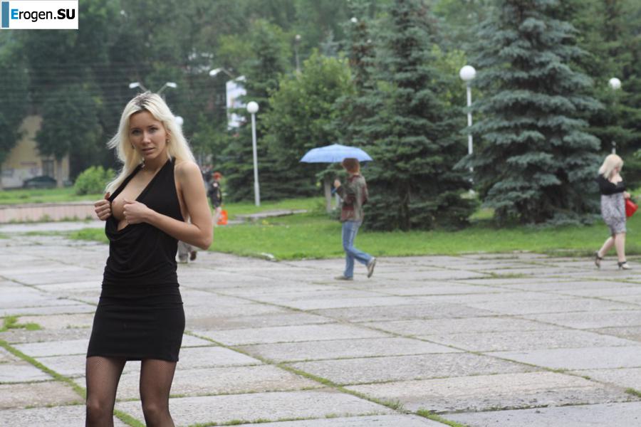 Настя из Самары ходит по городу и показывает себя. Часть 5. Фото 39