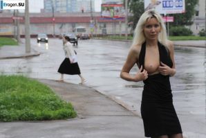 Nastya from Samara walks around the city and shows herself. Part 6. Thumb 32