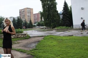 Nastya from Samara walks around the city and shows herself. Part 6. Thumb 34