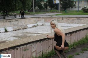 Nastya from Samara walks around the city and shows herself. Part 6. Thumb 9