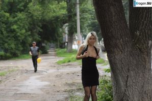 Nastya from Samara walks around the city and shows herself. Part 7. Thumb 38
