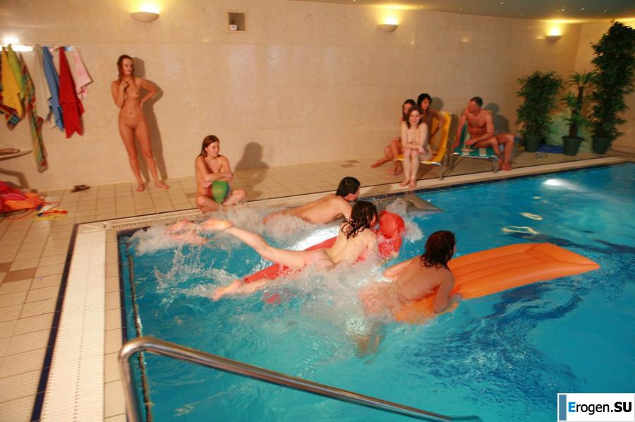Czech nudists in the pool. Part 3. Photo 23