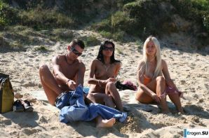Three nudists on the riverbank. Part 2. Thumb 17