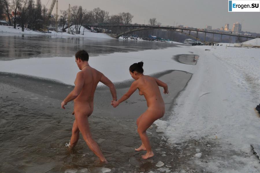 Ukrainian nudists in winter. Part 2. Photo 12