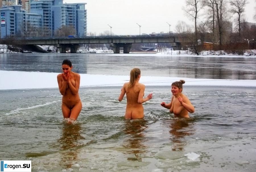 Ukrainian nudists in winter. Part 2. Photo 5
