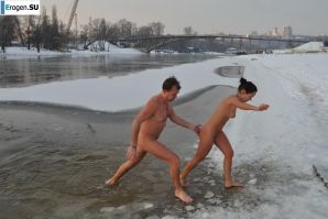 Ukrainian nudists in winter. Part 2. Thumb 9