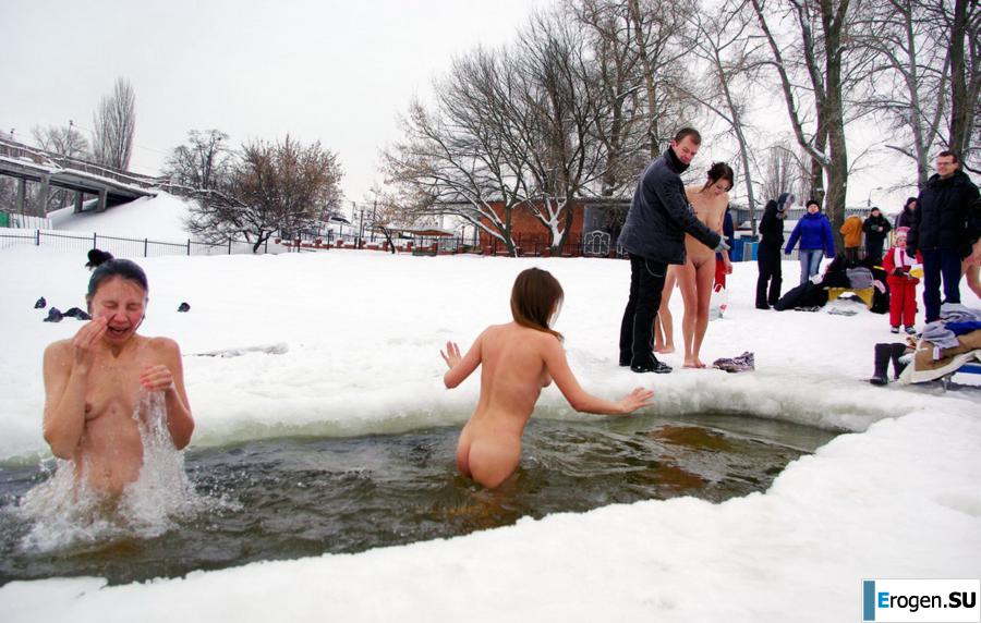 Ukrainian nudists in winter. Part 3. Photo 14