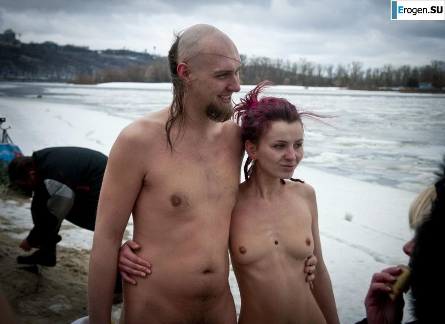 Ukrainian nudists in winter. Part 3. Photo 38