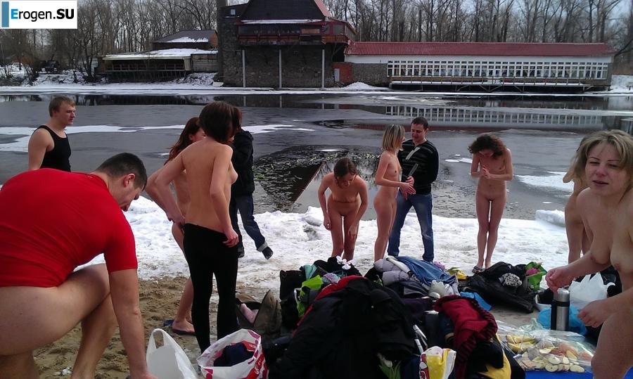 Ukrainian nudists in winter. Part 4. Photo 14