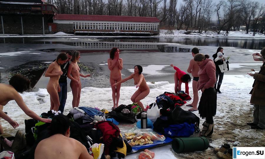 Ukrainian nudists in winter. Part 4. Photo 15