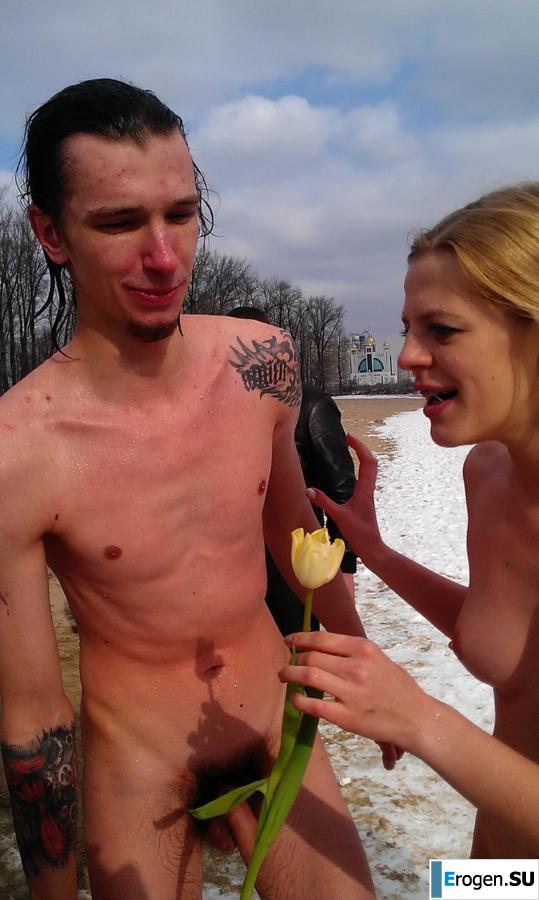 Ukrainian nudists in winter. Part 4. Photo 19