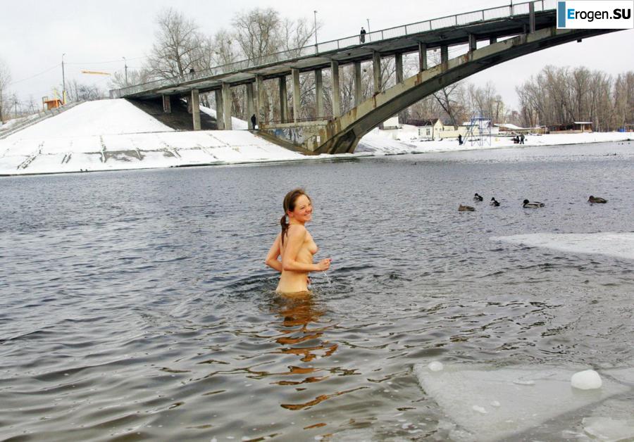 Ukrainian nudists in winter. Part 4. Photo 23