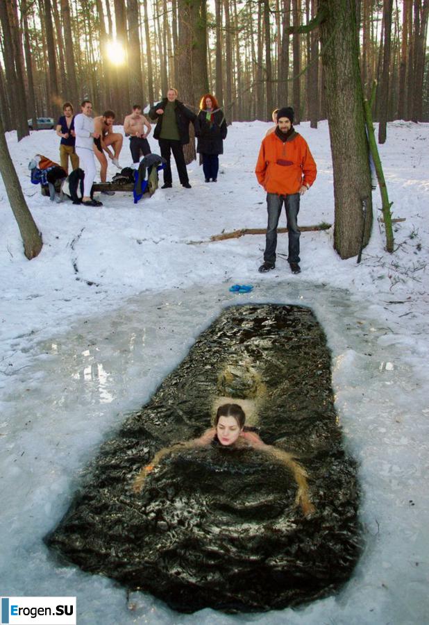 Ukrainian nudists in winter. Part 4. Photo 30
