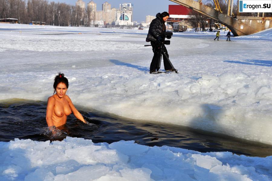 Ukrainian nudists in winter. Part 4. Photo 9