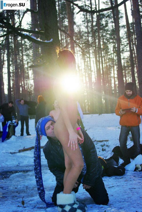 Ukrainian nudists in winter. Part 6. Photo 10