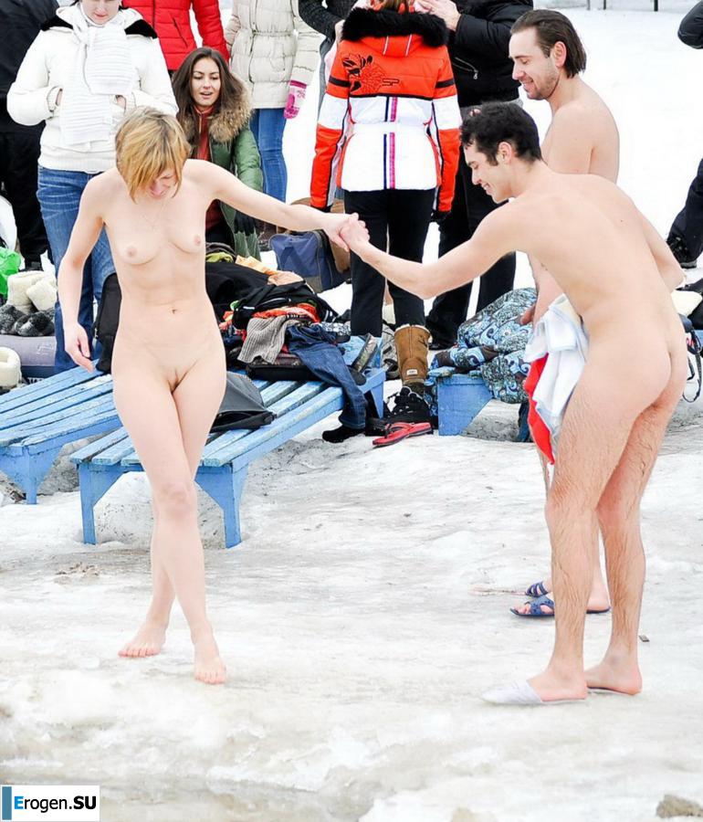 Ukrainian nudists in winter. Part 6. Photo 24