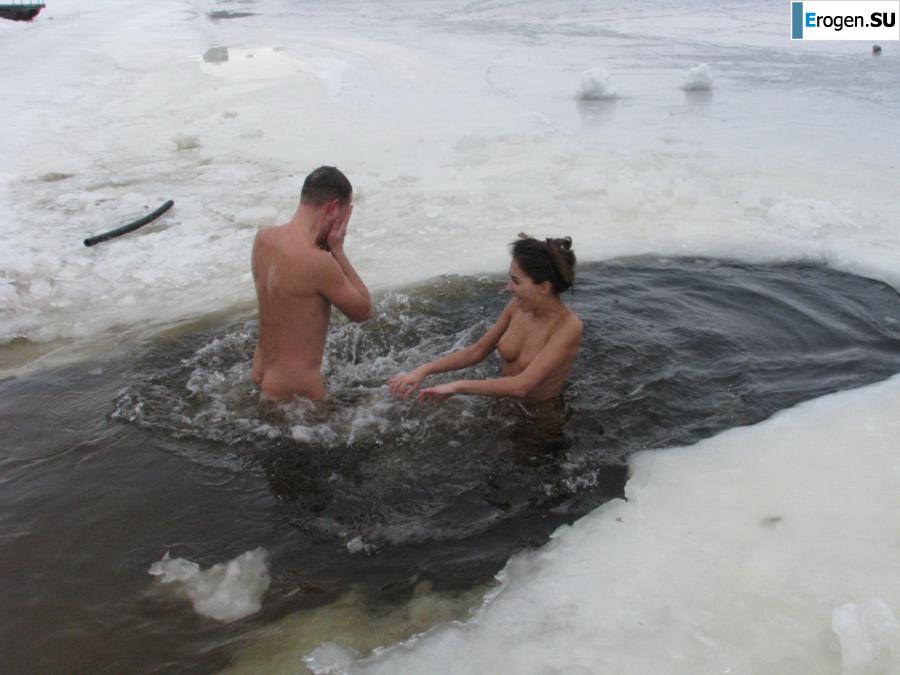 Ukrainian nudists in winter. Part 6. Photo 32