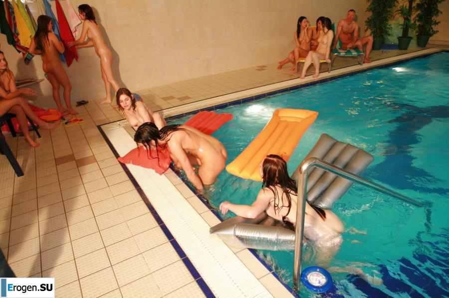 Czech nudists in the pool. Part 4. Photo 15