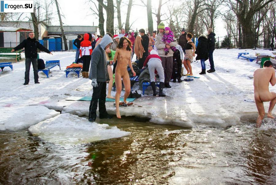 Ukrainian nudists in winter. Part 7. Photo 20