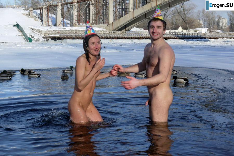 Ukrainian nudists in winter. Part 7. Photo 7