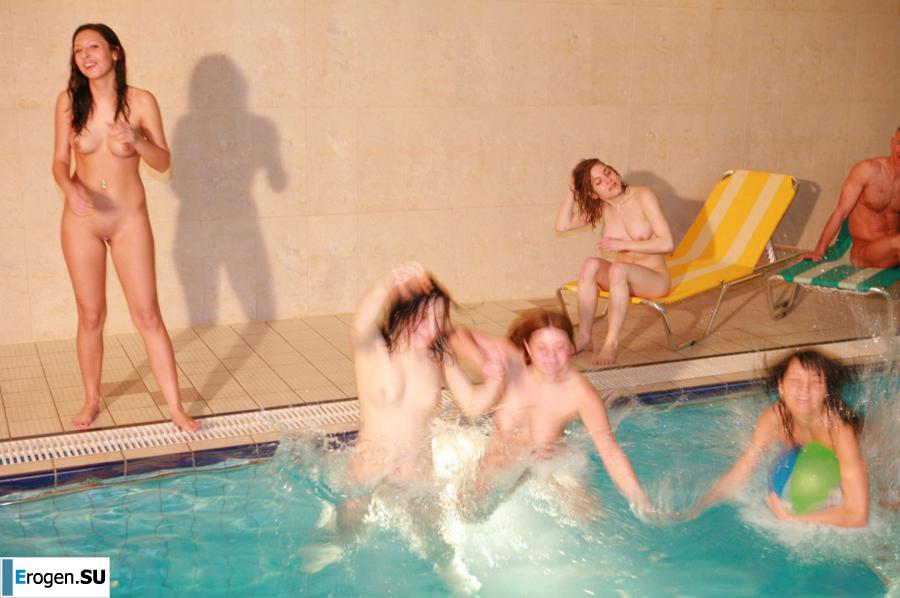 Czech nudists in the pool. Part 5. Photo 28