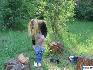 Thin blonde with big breasts. Thumb 31