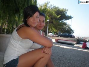 on the beach between us girls. Thumb 20