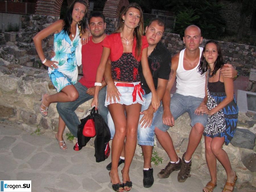 tanned girlfriends on a rocky shore. Photo 22