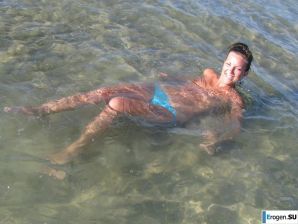 tanned girlfriends on a rocky shore. Thumb 19