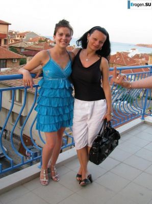 tanned girlfriends on a rocky shore. Thumb 25