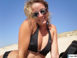 mischievous minx on the beach. Thumb 32