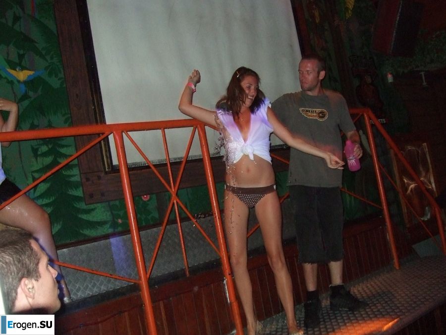 competition of wet t-shirts in a night club. Photo 5