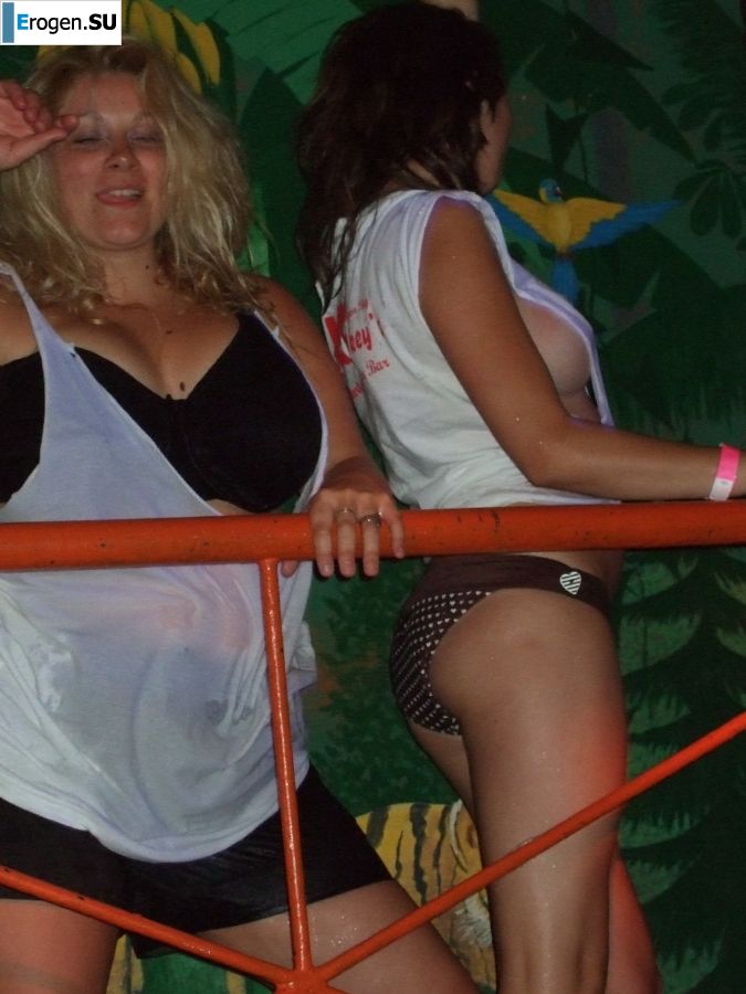 competition of wet t-shirts in a night club. Photo 6
