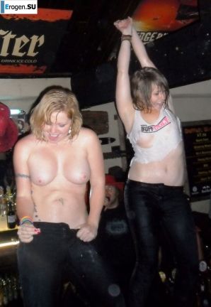 competition of wet t-shirts in a night club. Thumb 4