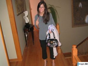 a young and naked girl fooling around. Thumb 18