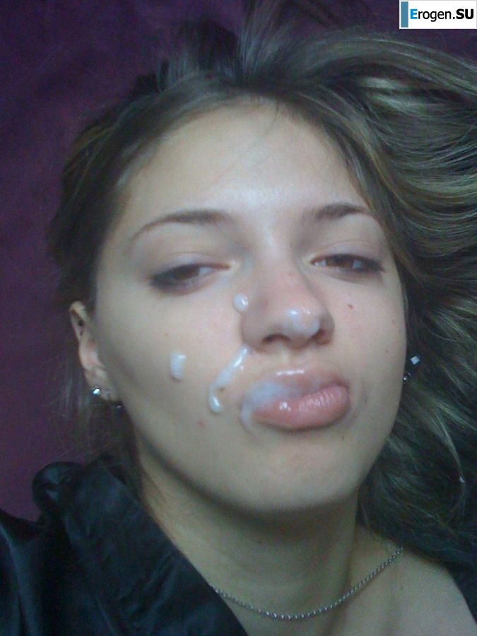 student with facial cum. Photo 7