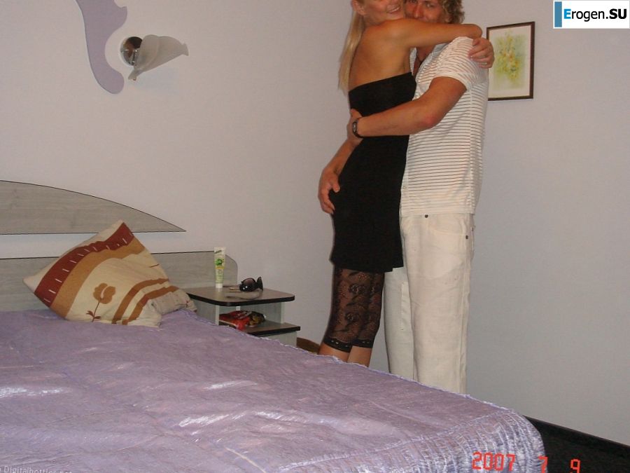 wedding and honeymoon of a blonde model. Photo 16