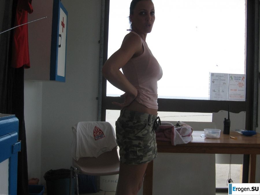 sexy baby lifeguard on the beach. Photo 14