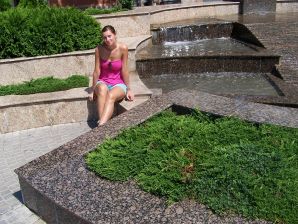 студентка на чешском курорте. Эскиз 15