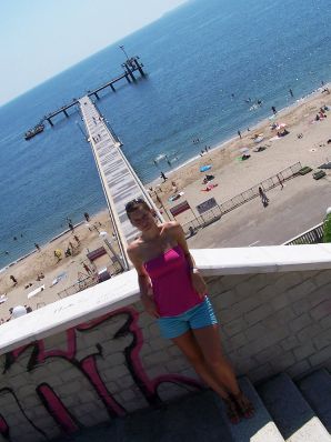 студентка на чешском курорте. Эскиз 17