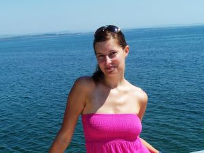 студентка на чешском курорте. Эскиз 18