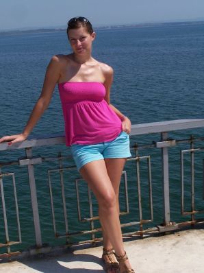 студентка на чешском курорте. Эскиз 19