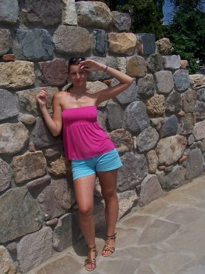 студентка на чешском курорте. Эскиз 21