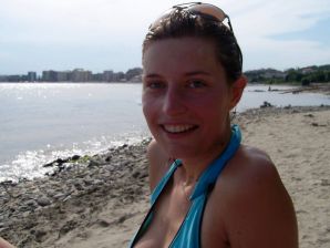 студентка на чешском курорте. Эскиз 22