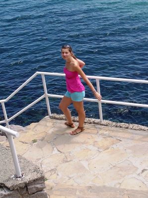 студентка на чешском курорте. Эскиз 23