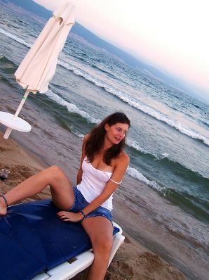 студентка на чешском курорте. Эскиз 3